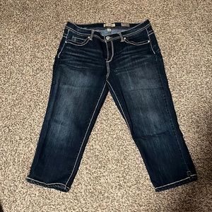 Nine West vintage America collection capris, size 16, blue with rhinestones